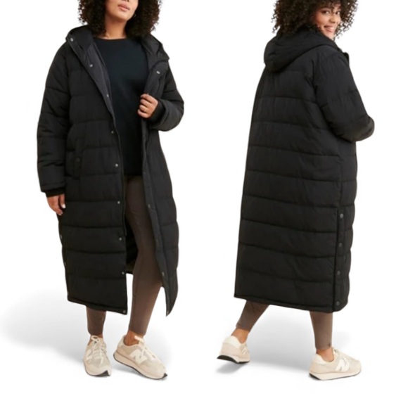 Free People Jackets & Blazers - Free People X Universal Standard Everest Black Long Puffer Coat